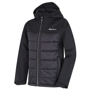 Husky Swany K 122, black Dětská softshell plněná bunda