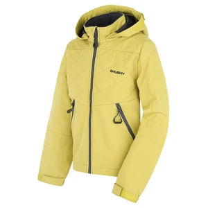 Husky Salex K 122, lime green Dětská softshell bunda