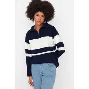 Trendyol Sweater - Navy blue - Regular fit