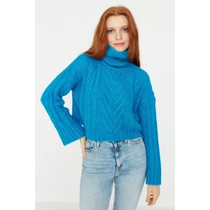 Trendyol Sweater - Blue - Regular fit