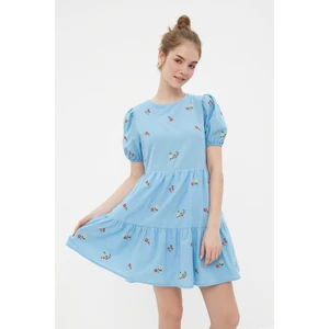 Trendyol Blue Embroidered Dress