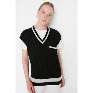 Trendyol Sweater Vest - Black - Regular fit