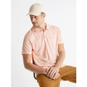 Celio Lněné polo tričko Bepolin - Pánské