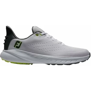 Footjoy Flex XP Mens Golf Shoes Alb/Negru/Lămâie verde 43
