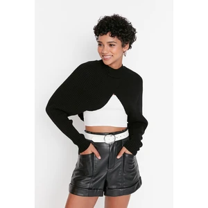 Trendyol Black Crop Knitwear Sweater