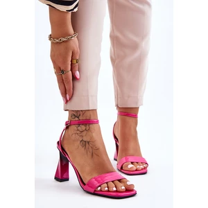 patented heel sandals Fuchsie Owen