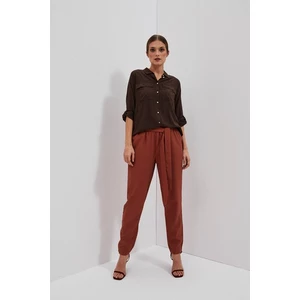 LADIES TROUSERS L-SP-4012 BROWN