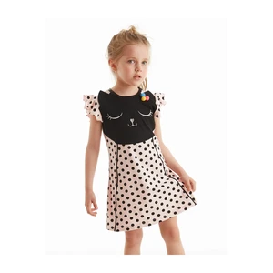 Denokids Polka Dot Cat Girl Dress