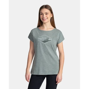 Women's cotton T-shirt KILPI NELLIM-W Dark green