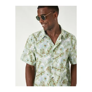 Koton Floral Print Short Sleeve Shirt