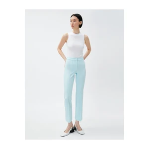 Koton Crop Pants Ribbed High Waist