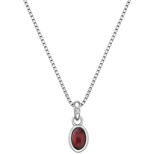 Hot Diamonds Strieborný náhrdelník pre narodené v januári Birthstone DP754