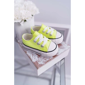 Children's Sneakers Brocade Lime Neon Misty