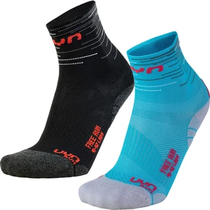UYN Free Run Socks 2 Pairs Turquoise-Czarny 37/38