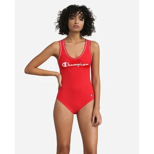 CHAMPION BODYSUIT - Women's Points with Champion Logo - Red