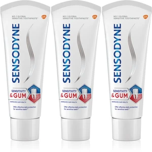 Sensodyne Sensitivity & Gum zubná pasta pre citlivé zuby 3x75 ml