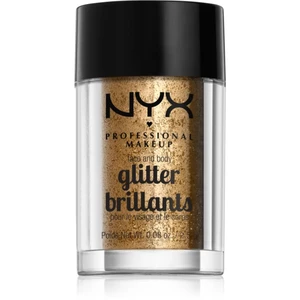 NYX Professional Makeup Glitter Goals Glitre na tvár i telo odtieň 08 Bronze 2.5 g