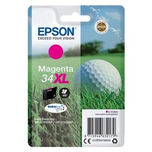 Epson T34734010, T347340 purpurová (magenta) originální cartridge