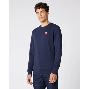 Dark Blue Men's Sweatshirt Wrangler Sign Off - Men's