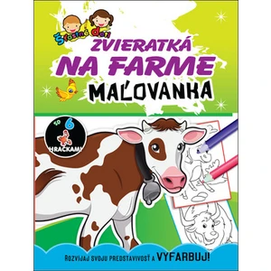 Zvieratká na farme Zvířátka na farmě, maľovanka / omalovánka [Papírenské zboží]