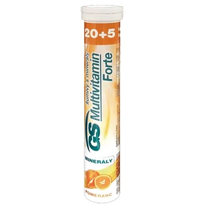 GreenSwan GS Multivitamín s minerálmi Šumivý Forte Pomaranč 20 + 5 tabliet