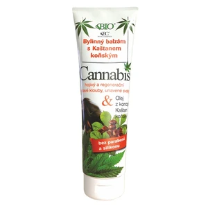 Bione Cosmetics Bylinný balzam s gaštanmi konským Cannabis 300 ml