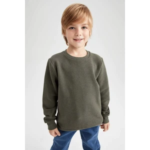 DEFACTO Boy Regular Fit Crew Neck Reversible Sweatshirt