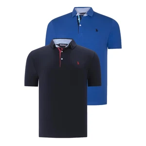 DUAL SET T8582 DEWBERRY MENS T-SHIRT-NAVY BLUE- SX