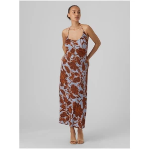 Brown-Blue Women Patterned MaxiDresses AWARE by VERO MODA Fatal - Women