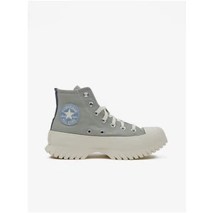 Light Green Women's Ankle Sneakers on the Converse Chuck Platform - Women