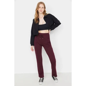 Trendyol Plum Straight Thin, Knitted Sweatpants