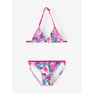 Pink Girly Floral Swimwear name it Ziza - Girls