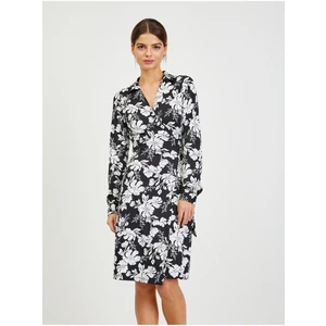 Orsay White-Black Women Flowered Dress - Women