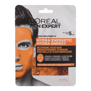 L’Oréal Paris Men Expert Hydra Energetic hydratačná plátienková maska pre mužov 30 g
