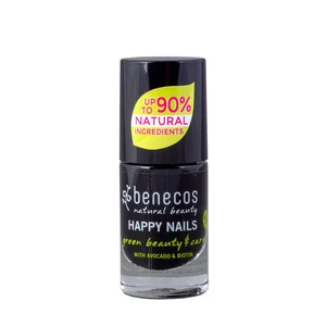 Benecos Happy Nails pečující lak na nehty odstín Licorice 5 ml