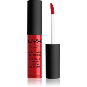 NYX Professional Makeup Soft Matte Lip Cream lehká tekutá matná rtěnka odstín 01 Amsterdam 8 ml