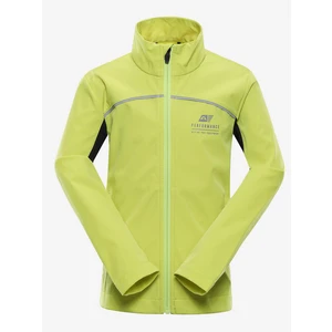 Kids softshell jacket with membrane ALPINE PRO GEROCO sulphur spring