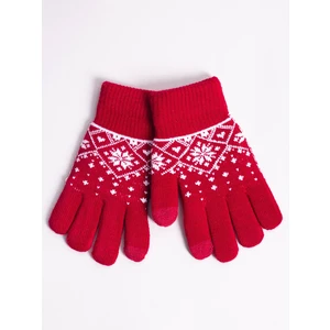 Yoclub Kids's Girl's Five-Finger Touchscreen Gloves -0019G-AA5C-003