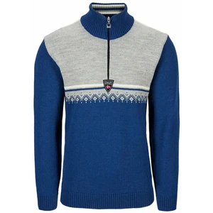 Dale of Norway Lahti Mens Knit Sweater Indigo/Light Charcoal/Off White L Saltador Camiseta de esquí / Sudadera con capucha