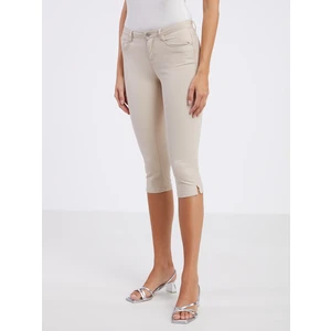 Beige ladies capri pants CAMAIEU - Ladies