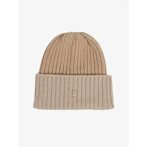 Women's beige hat with wool and cashmere Tommy Hilfiger - Women