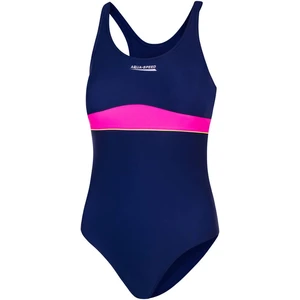 AQUA SPEED Kids's Swimsuits EMILY Navy Blue/Pink