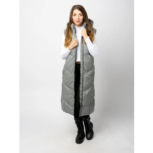 Women's quilted vest GLANO - gray