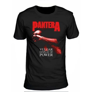 Pantera Camiseta de manga corta Unisex Vulgar Display of Power Red L Negro