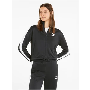 White-Black Women's Cropped Sweatshirt Puma - Women