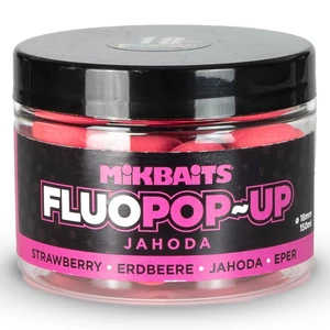 Mikbaits plovoucí boilie fluo jahoda 150 ml - 18 mm