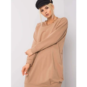 Camel cotton dress