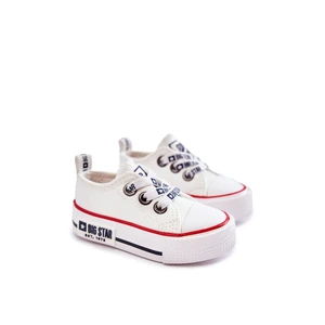 Kids Leather Sneakers BIG STAR KK374040 White