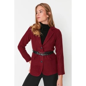 Dámské sako Trendyol TWOAW23CE00024/burgundy