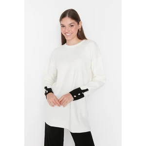 Trendyol Sweater - Ecru - Regular fit